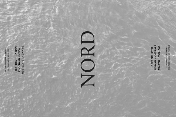 XXXI & XXXII 'NORD' by Josee Schryer & Sanne Vils Axelsen