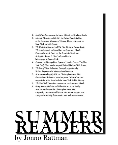 XXV 'Summer Readers' by Jonno Rattman